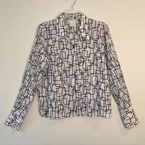 Agnes B. Semi Sheer Blouse